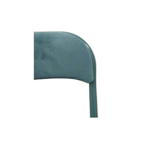  SEDIA PIEGHEVOLE POLO 44X45XH80CM 22MM VERDE PINO IN VELLUTO
