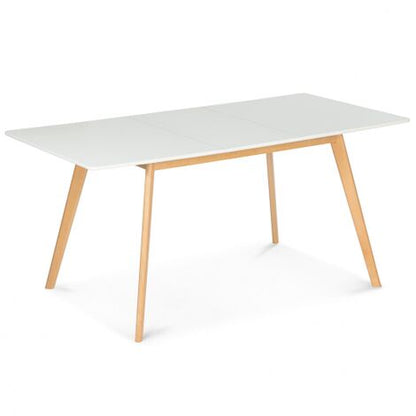  Tavolo Scandinavo Allungabile INGA 120-160 Cm Bianco