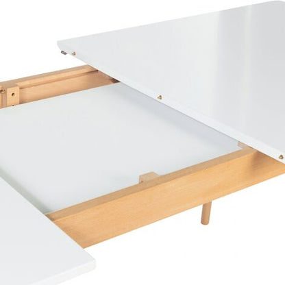  Tavolo Scandinavo Allungabile INGA 120-160 Cm Bianco