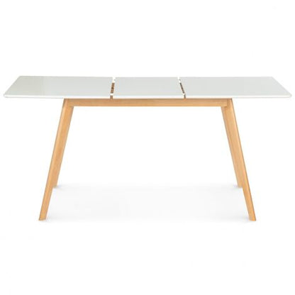  Tavolo Scandinavo Allungabile INGA 120-160 Cm Bianco