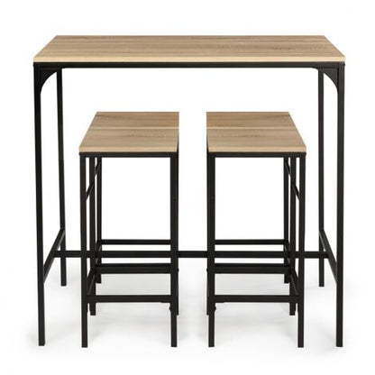  Tavolo Da Bar DETROIT E 4 Sgabelli Di Design Industriale