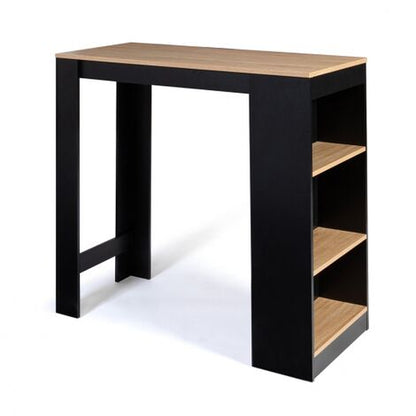  Tavolo Bar BARTH Da 2 A 4 Persone Piano In Legno Nero Di Faggio
