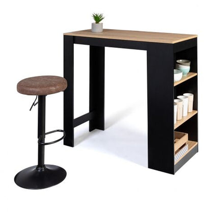  Tavolo Bar BARTH Da 2 A 4 Persone Piano In Legno Nero Di Faggio