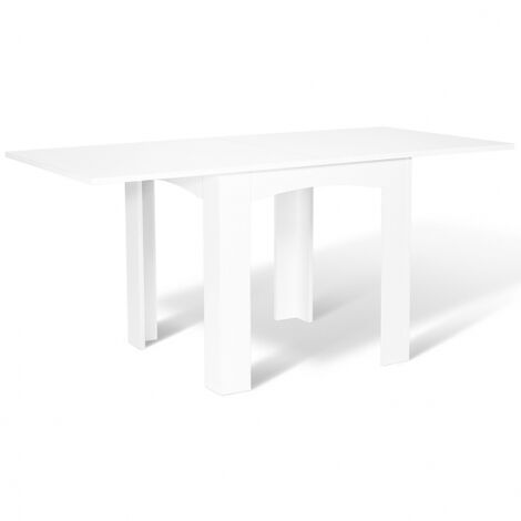  Tavolo Da Pranzo Allungabile DONA 6-8 Persone Bianco 80-160 Cm