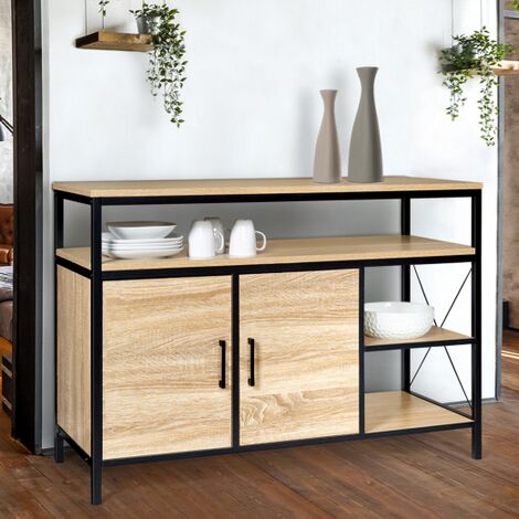 Credenza Bassa DETROIT A 2 Ante, Design Industriale