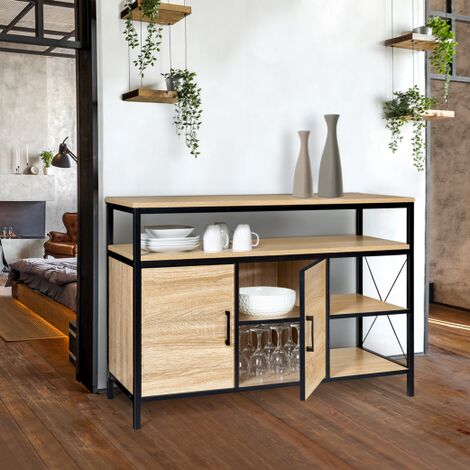  Credenza Bassa DETROIT A 2 Ante, Design Industriale