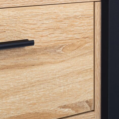  Credenza PHOENIX In Legno E Nero