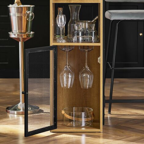  Bancone Bar Tavolo Da Pranzo Tavolo Da Balcone In Design Industriale, 110x50x105cm FWT97-PF SoBuy