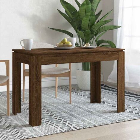  Tavolo Da Pranzo Rovere Marrone 120x60x76 Cm Legno Multistrato VidaXL