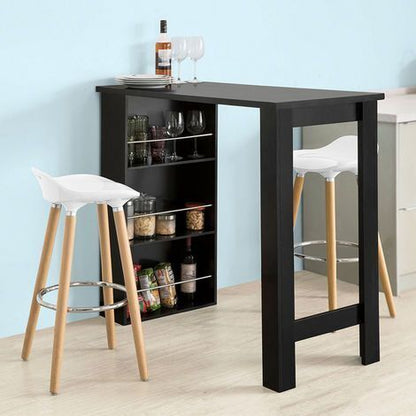  SoBuy Tavolo Alto Da Bar Moderni,Bancone Stile Bar,Tavolo Cucina Nero FWT17-SCH