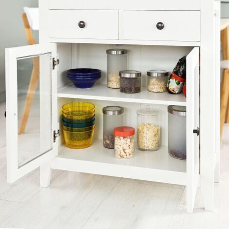  SoBuy Base Credenza,Mobile Ingresso,Armadietto Da Soggiorno,bianco, FSB05-W