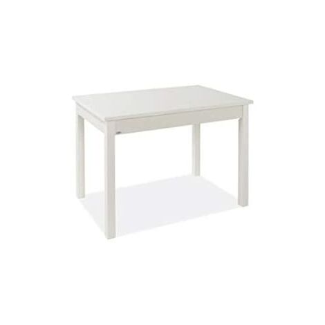  Tavolo Da Cucina 90x60 Allungabile A 120 Cm Colore Bianco Frassino