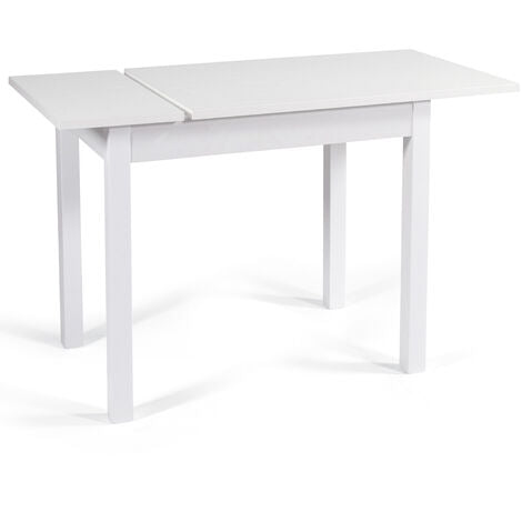  Tavolo Da Cucina 90x60 Allungabile A 120 Cm Colore Bianco Frassino