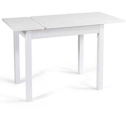  Tavolo Da Cucina 90x60 Allungabile A 120 Cm Colore Bianco Frassino