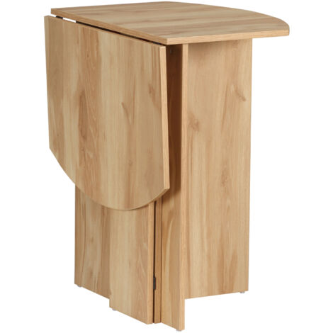  HOMCOM Tavolo Da Pranzo Pieghevole Salvaspazio In Legno, 90x60x74cm, Quercia
