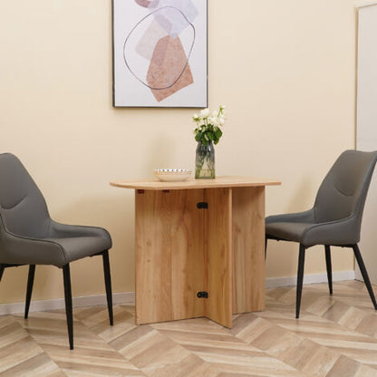  HOMCOM Tavolo Da Pranzo Pieghevole Salvaspazio In Legno, 90x60x74cm, Quercia
