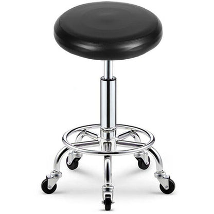  Fodera Per Sgabello In Pelle PU Elastica Rotonda Coprisedile Per Sgabello Da Bar Sintetico Fodera Per Sedia Da Pranzo - Nero