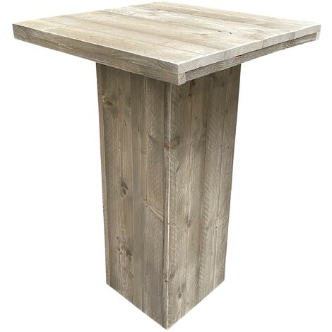  Wood4you - Gamba Della Colonna Del Tavolo Da Bar Impalcatura In Legno 90x90cm