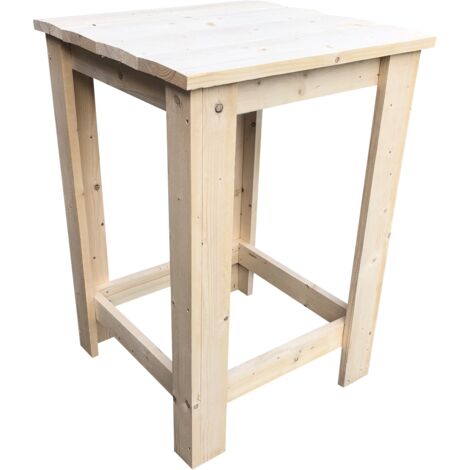  Wood4you - Tavolo Da Bar Tavolo Da Bar Finn - Nuovo Legno Per Ponteggi - 74Lx110Hx74P Cm