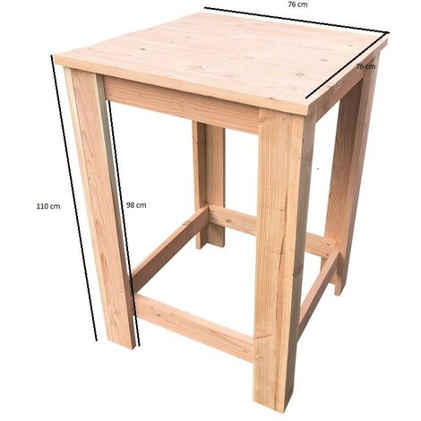  Wood4you - Tavolo Bar Tavolo Bar Finn Douglas 76x76 Cm