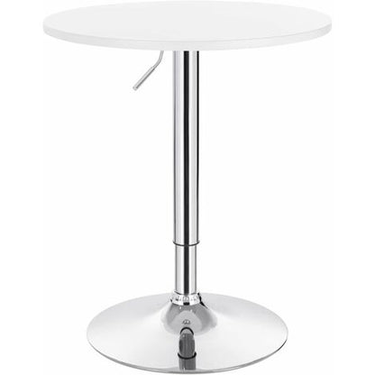  WOLTU Tavolino Da Bar Girevole Piano Rotondo Diametri 60 Cm Tavolo Da Cucina Bianco