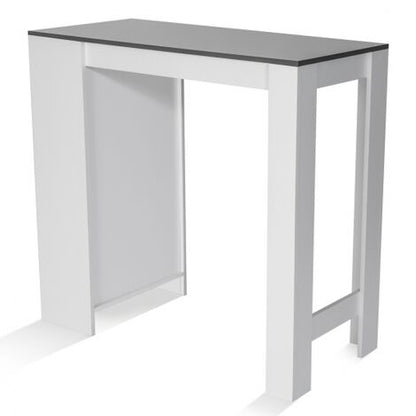  Tavolo Bar BARTH Da 2 A 4 Persone Piano Bianco Legno Grigio