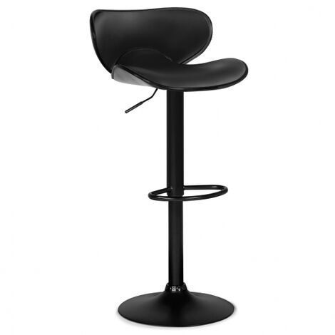  Set Di 2 Sgabelli Da Bar Vintage Neri SAM