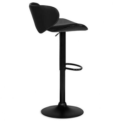  Set Di 2 Sgabelli Da Bar Vintage Neri SAM