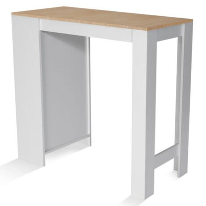  Tavolo Bar BARTH Da 2 A 4 Persone Piano In Legno Bianco Imitazione Faggio