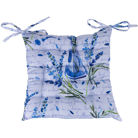  Cuscino Sedia Da Cucina Con Laccetti 40x40 Cm,Le Jardin