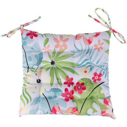  Cuscino Sedia Da Cucina Con Laccetti 40x40 Cm,Le Jardin