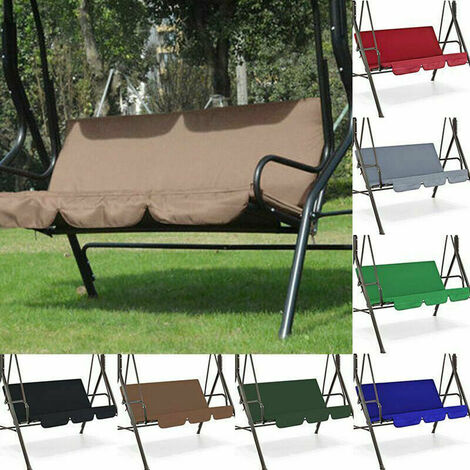  Copertura Per Sedia A Dondolo Cuscino Pieghevole Impermeabile Patio Giardino Cortile Sedile Esterno Di Ricambio (grigio)