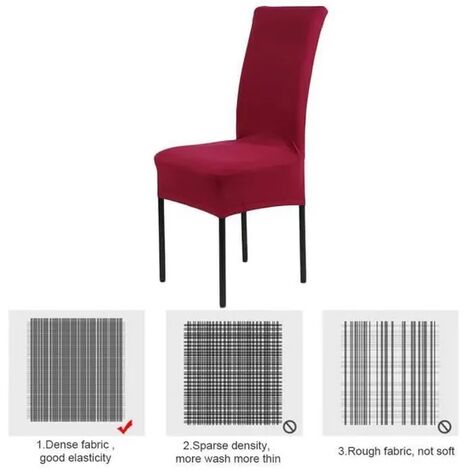 None Coprisedie Con Schienale 6 Pezzi Universali Lavabile Estraibile Coprisedile (6 Pezzi Rosso)