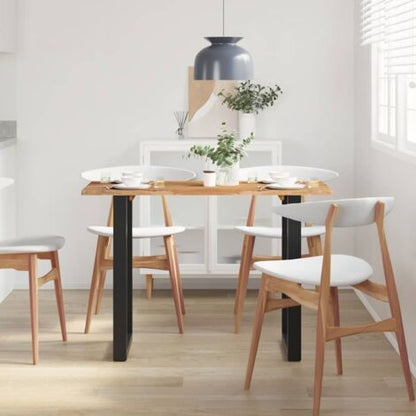  Tavolo Da Pranzo 110x50x76 Cm Legno Massello Di Acacia VidaXL