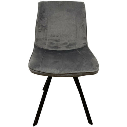  SEDIA MODERNA IN TESSUTO GRIGIO