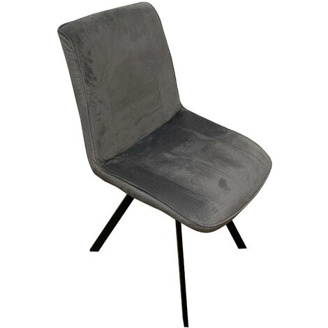  SEDIA MODERNA IN TESSUTO GRIGIO