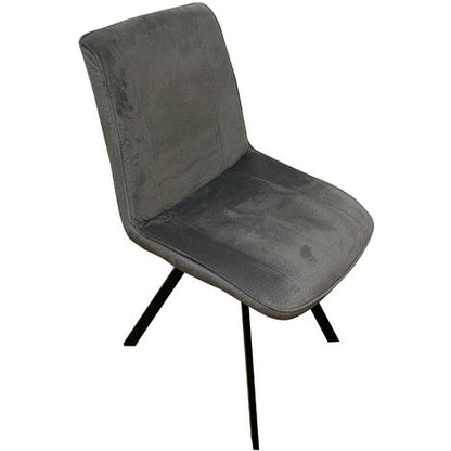  SEDIA MODERNA IN TESSUTO GRIGIO
