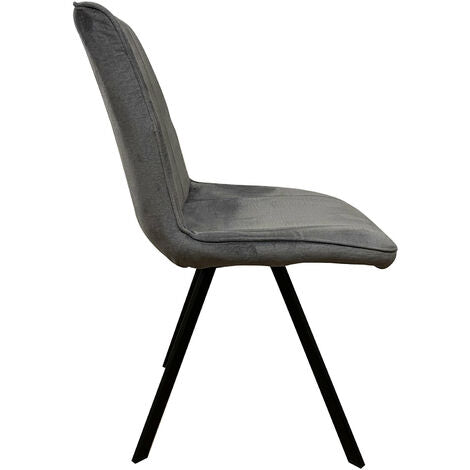  SEDIA MODERNA IN TESSUTO GRIGIO