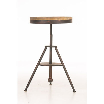 Nova Tavolino Da Bar Con Piano Rotondo Ø 50 Cm Bronze Design Esclusivo Vintage
