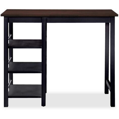  Set Da Bar 3 Pz In MDF Nero VidaXL