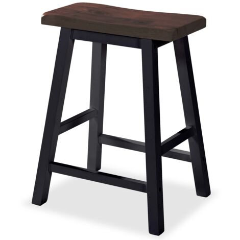  Set Da Bar 3 Pz In MDF Nero VidaXL