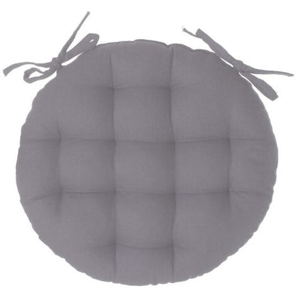  Torta Rotonda Grigio D40 Della Sedia - Cuscino Rotondo Per Sedia, Grigio, Cotone, Diametro 40 Cm - Atmosphera Créateur D'intérieur