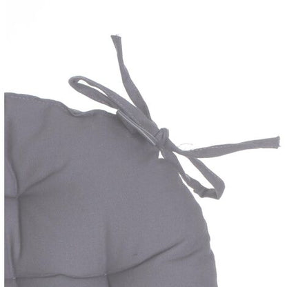  Torta Rotonda Grigio D40 Della Sedia - Cuscino Rotondo Per Sedia, Grigio, Cotone, Diametro 40 Cm - Atmosphera Créateur D'intérieur