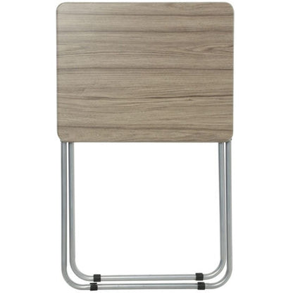  Tavolo Pieghevole Effetto Legno, 1 Posto A Sedere - Tavolo Pieghevole Con Effetto Legno, Mdf, Metallo, Dimensioni L. 48 X L. 38 X H. 66 Cm - 5 Five Simply Smart