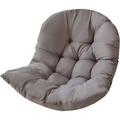  MINKUROW Cuscino Per Sedia, Cuscino Per Poltrona In Rattan, Imbottiture Per Sedie Relax Per Cesto Appeso Altalena, Cuscino Per Sedile Cestino Per Interni Esterni, 90 X 120 Cm, Grigio
