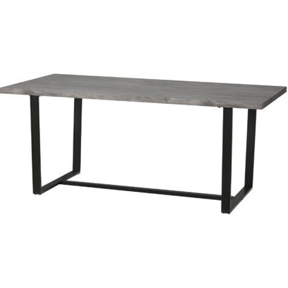  HOMCOM Tavolo Da Pranzo Rettangolare Stile Industriale Per 8 Persone, 180x90x75cm, Grigio E Nero