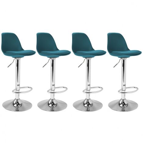  Set Di 4 Sgabelli Da Bar KARL Design Blu Anatra