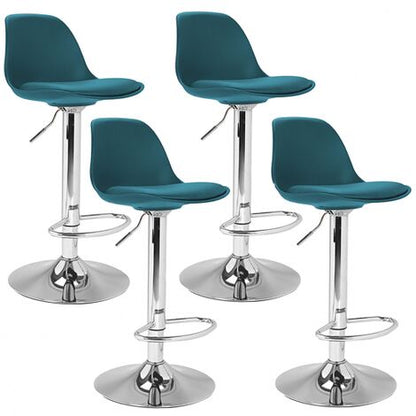  Set Di 4 Sgabelli Da Bar KARL Design Blu Anatra