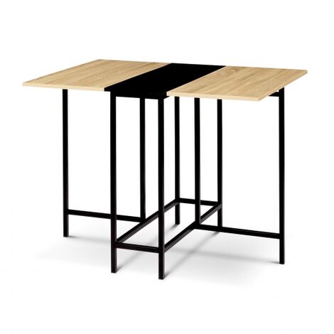 Tavolo Consolle Pieghevole 2-4 Persone In Faggio E Nero Design Industriale EDI