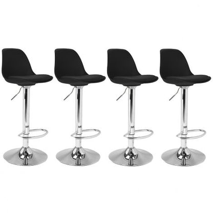  Set Di 4 Sgabelli Da Bar KARL Design Nero